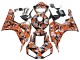 2006-2007 Black Orange Silver Camouflage Honda CBR1000RR Motorcycle Fairings UK Stores