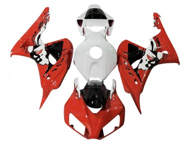 2006-2007 White Red Glossy Black Honda CBR1000RR Motorcycle Fairings UK Stores