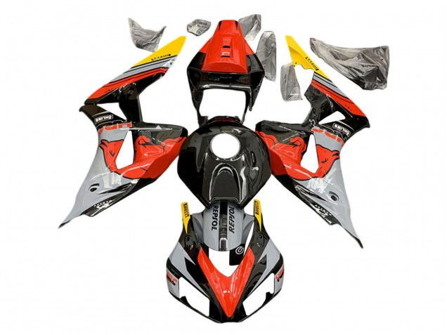 2006-2007 Nardo Grey Red Yellow Glossy Black Red Bull Repsol HRC Honda CBR1000RR Motorcycle Fairings UK Stores