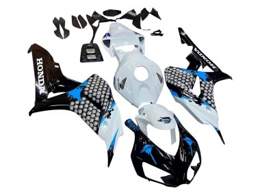 2006-2007 White Blue Glossy Black Honda CBR1000RR Motorcycle Fairing UK Stores