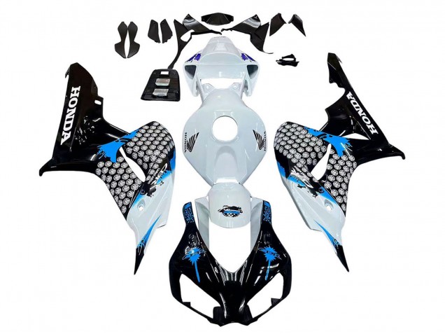 2006-2007 White Blue Glossy Black Honda CBR1000RR Motorcycle Fairing UK Stores