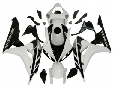 2006-2007 White Glossy Black Honda CBR1000RR Motorcycle Fairing Kits UK Stores