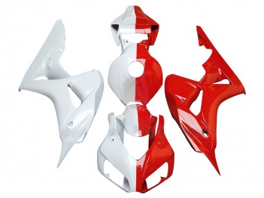 2006-2007 White Red Split Honda CBR1000RR Motorcycle Fairings UK Stores