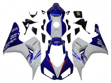 2006-2007 White Red Blue HRC Honda CBR1000RR Motorcycle Fairings UK Stores