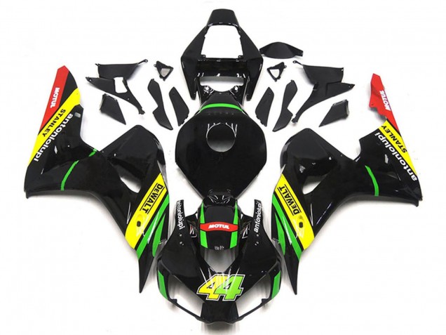 2006-2007 Glossy Black Yellow Green Red Motul 44 Honda CBR1000RR Motorcycle Fairings UK Stores