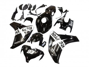2008-2011 Glossy Black White Repsol 93 Honda CBR1000RR Motorcycle Fairings UK Stores