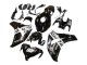 2008-2011 Glossy Black White Repsol 93 Honda CBR1000RR Motorcycle Fairings UK Stores