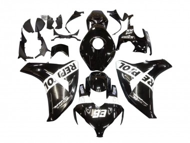2008-2011 Glossy Black White Repsol 93 Honda CBR1000RR Motorcycle Fairings UK Stores