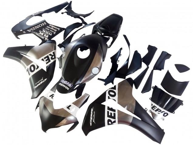 2008-2011 Silver Matte Black Repsol Honda CBR1000RR Motorcycle Fairings UK Stores