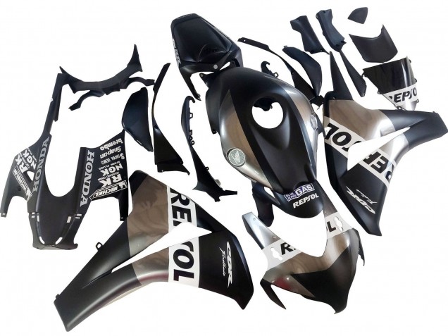 2008-2011 Silver Matte Black Repsol Honda CBR1000RR Motorcycle Fairings UK Stores