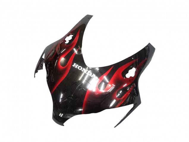 2008-2011 Glossy Black Red Flame Honda CBR1000RR Motorcycle Fairing UK Stores