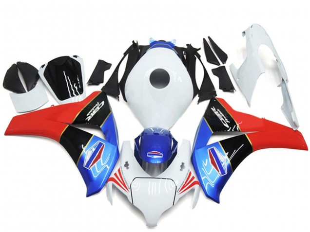 2008-2011 White Blue Red Glossy Black Honda CBR1000RR Motorcycle Fairings UK Stores