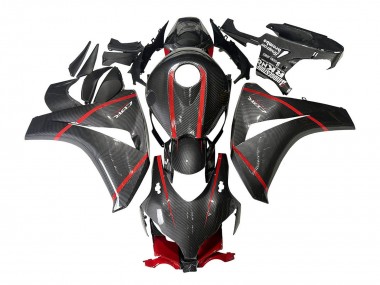 2008-2011 Black Carbon Fiber Red Honda CBR1000RR Motorcycle Fairings UK Stores