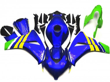 2008-2011 Blue Yellow White Green Honda CBR1000RR Motorcycle Fairings UK Stores