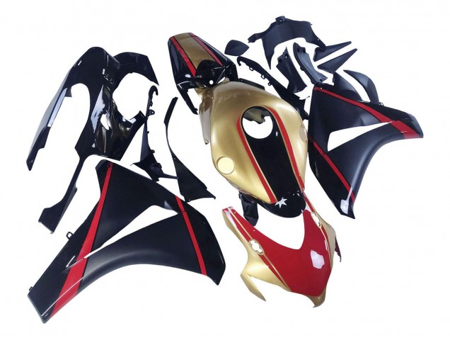 2008-2011 Gold Red Glossy Black Honda CBR1000RR Motorcycle Fairings UK Stores