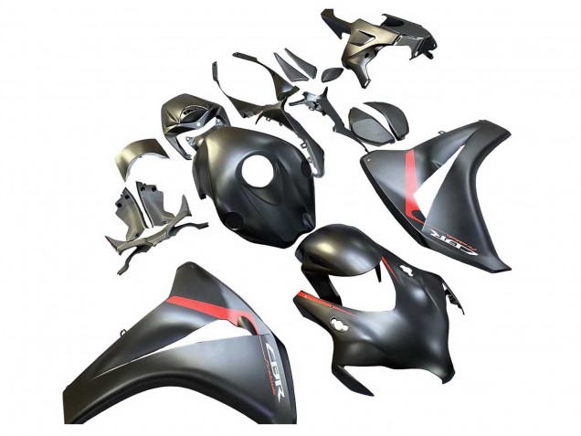 2008-2011 Matte Black Red Fireblade Honda CBR1000RR Motorcycle Fairings UK Stores