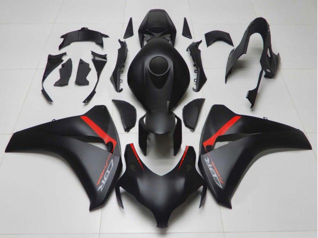 2008-2011 Matte Black Red Fireblade Honda CBR1000RR Motorcycle Fairings UK Stores