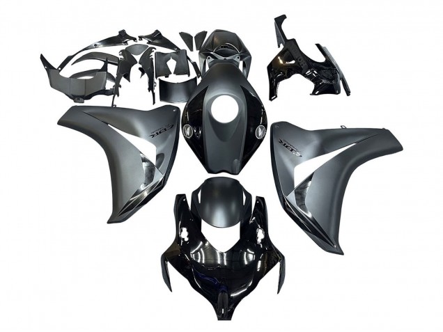 2008-2011 Grey Glossy Black Honda CBR1000RR Motorcycle Fairings UK Stores