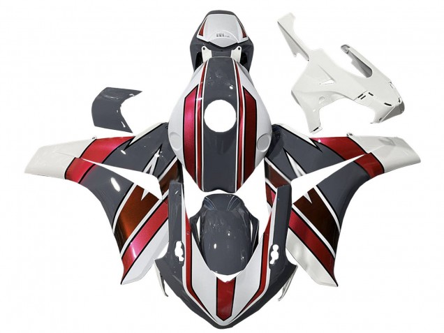 2008-2011 White Red Grey Honda CBR1000RR Motorcycle Fairings UK Stores