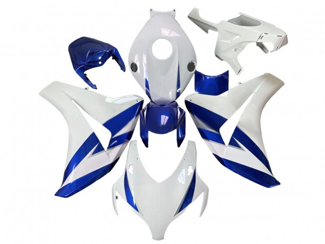2008-2011 White Blue Honda CBR1000RR Motorcycle Fairings UK Stores