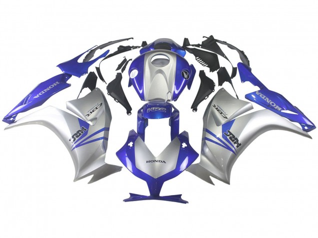 2012-2016 Silver Blue HRC Honda CBR1000RR Motorcycle Fairings UK Stores