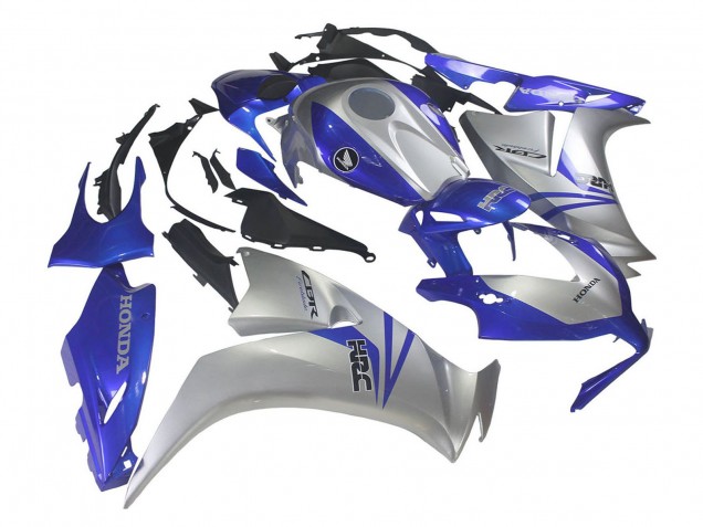 2012-2016 Silver Blue HRC Honda CBR1000RR Motorcycle Fairings UK Stores