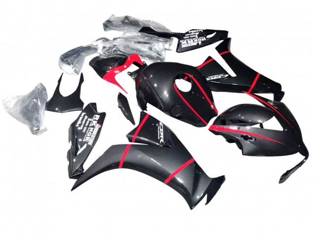 2012-2016 Black Carbon Fiber Red Honda CBR1000RR Motorcycle Fairings UK Stores
