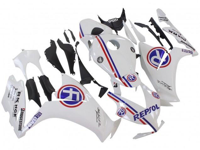 2012-2016 White Blue Red Repsol Honda CBR1000RR Motorcycle Fairings UK Stores