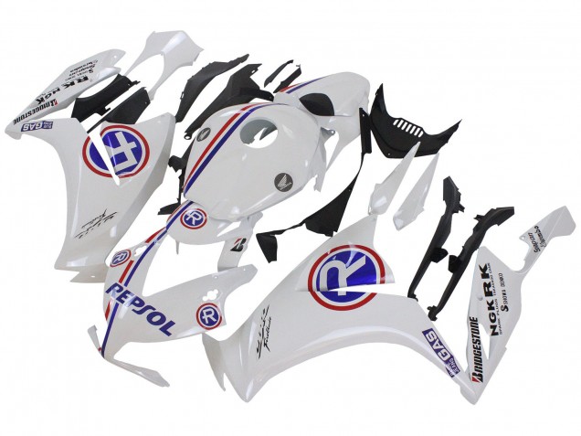 2012-2016 White Blue Red Repsol Honda CBR1000RR Motorcycle Fairings UK Stores
