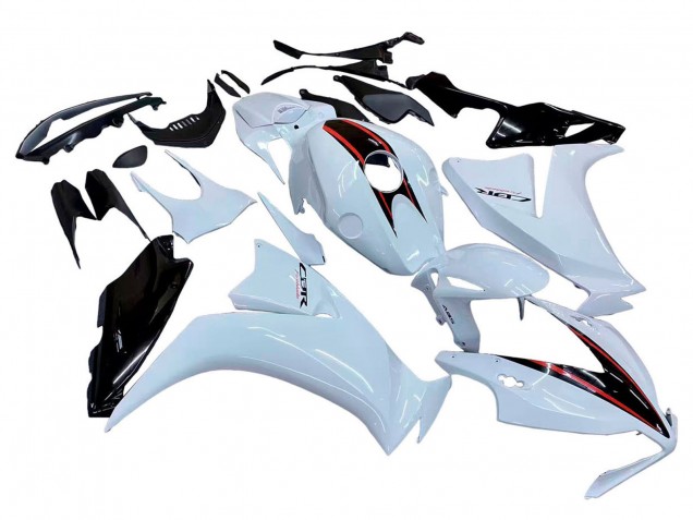 2012-2016 White Glossy Black Honda CBR1000RR Motorcycle Fairings UK Stores