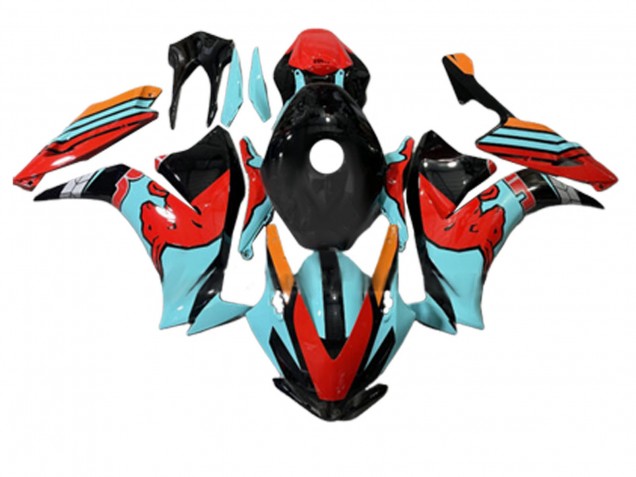 2012-2016 Red Light Blue Glossy Black Honda CBR1000RR Motorcycle Fairings UK Stores