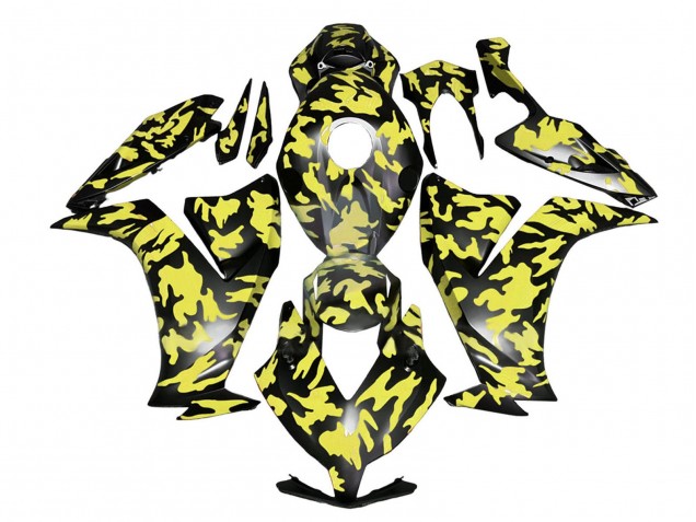 2012-2016 Yellow Grey Black Camouflage Honda CBR1000RR Motorcycle Fairings UK Stores