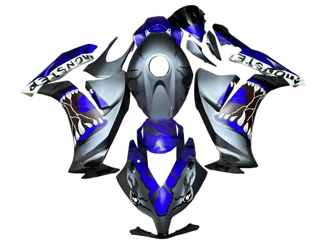 2012-2016 Blue Grey Matte Black Shark Honda CBR1000RR Motorcycle Fairings UK Stores