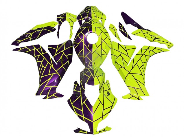 2012-2016 Purple Yellow Honda CBR1000RR Motorcycle Fairings UK Stores