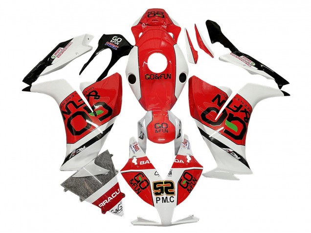 2012-2016 White Red Black Go Fun Honda CBR1000RR Motorcycle Fairings UK Stores