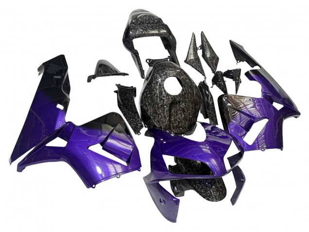 2003-2004 Purple Black Forged Carbon Fiber Honda CBR600RR Motorcycle Fairings UK Stores