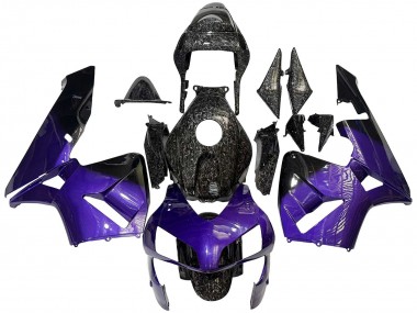 2003-2004 Purple Black Forged Carbon Fiber Honda CBR600RR Motorcycle Fairings UK Stores