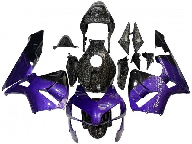2003-2004 Purple Black Forged Carbon Fiber Honda CBR600RR Motorcycle Fairings UK Stores