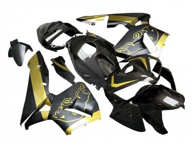 2005-2006 Black Gold Carbon Fiber Honda CBR600RR Motorcycle Fairings UK Stores