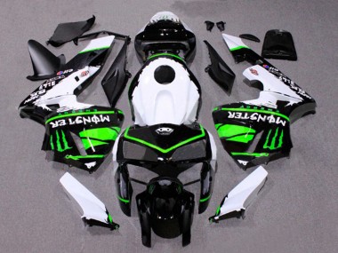 2005-2006 White Black Green Monster Honda CBR600RR Motorcycle Fairings UK Stores
