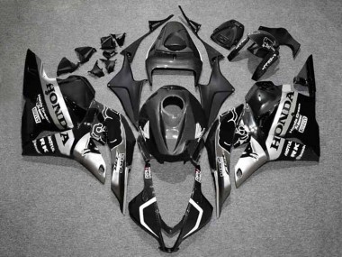 2009-2012 Silver Glossy Black HRC Honda CBR600RR Motorcycle Fairings UK Stores