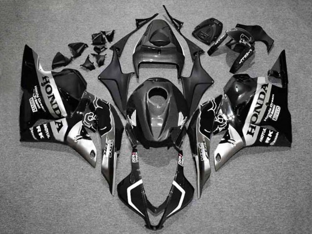 2009-2012 Silver Glossy Black HRC Honda CBR600RR Motorcycle Fairings UK Stores