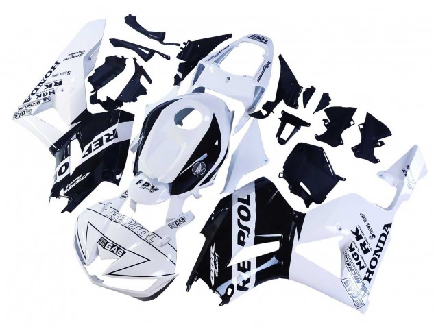 2013-2026 White Glossy Black Repsol Honda CBR600RR Motorcycle Fairings UK Stores