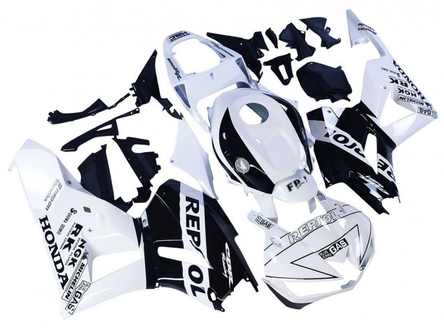2013-2026 White Glossy Black Repsol Honda CBR600RR Motorcycle Fairings UK Stores