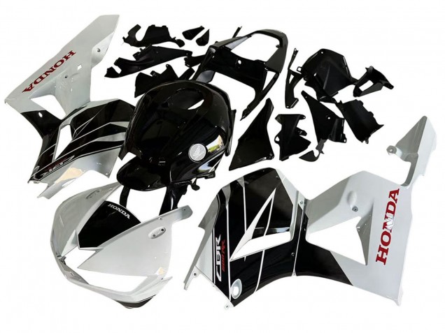 2013-2026 White Glossy Black Honda CBR600RR Motorcycle Fairing Kits UK Stores