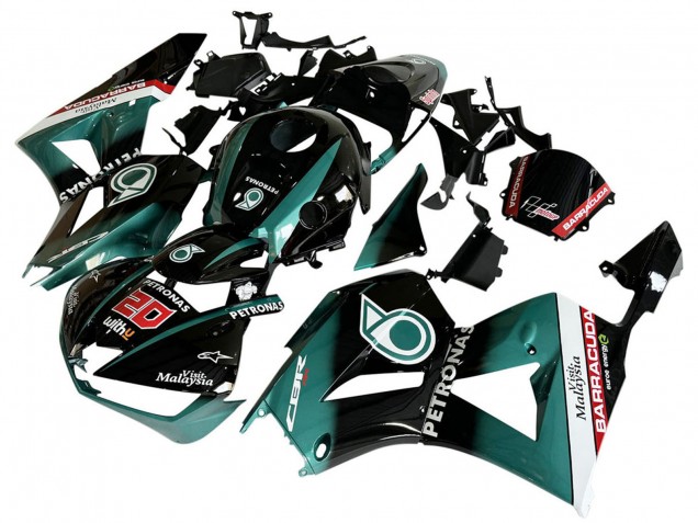 2013-2026 Teal Blue Glossy Black Petronas 20 Honda CBR600RR Motorcycle Fairing UK Stores
