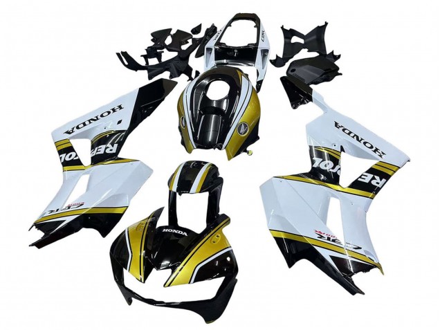 2013-2026 White Gold Glossy Black Repsol Honda CBR600RR Motorcycle Fairings UK Stores