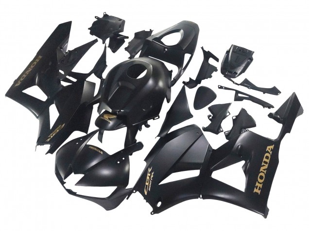 2013-2026 Matte Black Gold Decals Honda CBR600RR Motorcycle Fairings UK Stores