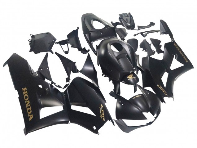 2013-2026 Matte Black Gold Decals Honda CBR600RR Motorcycle Fairings UK Stores