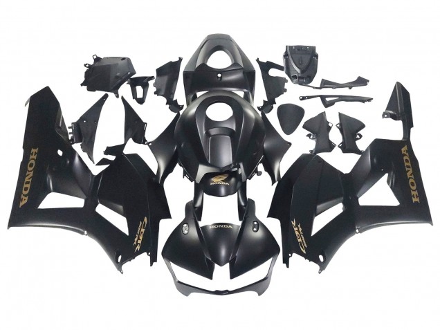 2013-2026 Matte Black Gold Decals Honda CBR600RR Motorcycle Fairings UK Stores